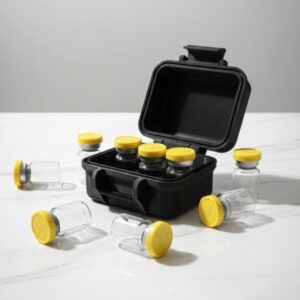 3D-Printed 6-Vial Storage Container – High-Capacity Protective Peptide Case